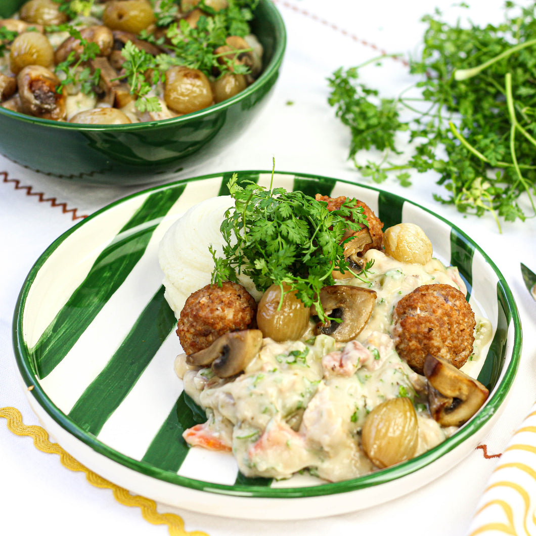 Varkensblanquette met puree