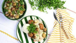 Varkensblanquette met puree