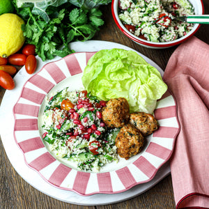 Couscoussalade met zalmballetjes en tzatziki (18/08-24/08)