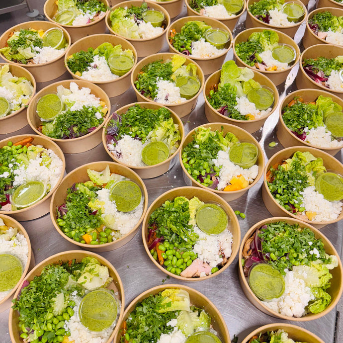 Salade met gegrilde chipotle kip