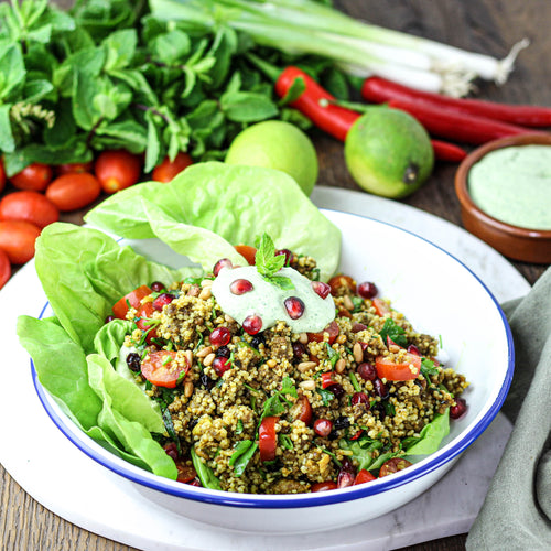 Taboulehsalade met kruidig gehakt (2/06 tot 8/06)