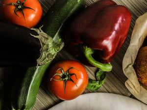 Arancini met tomatensaus en ratatouille (V)